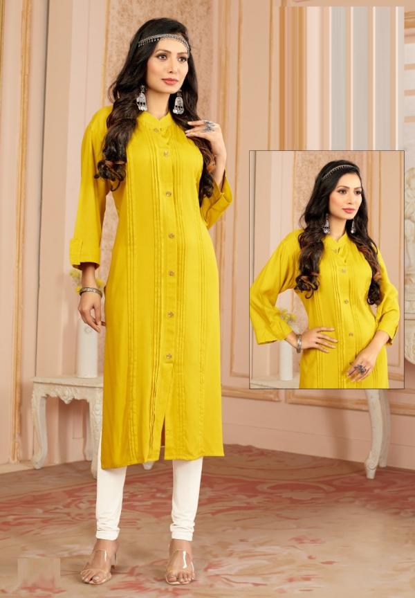 Master Style Rayon Designer Kurti Collection 